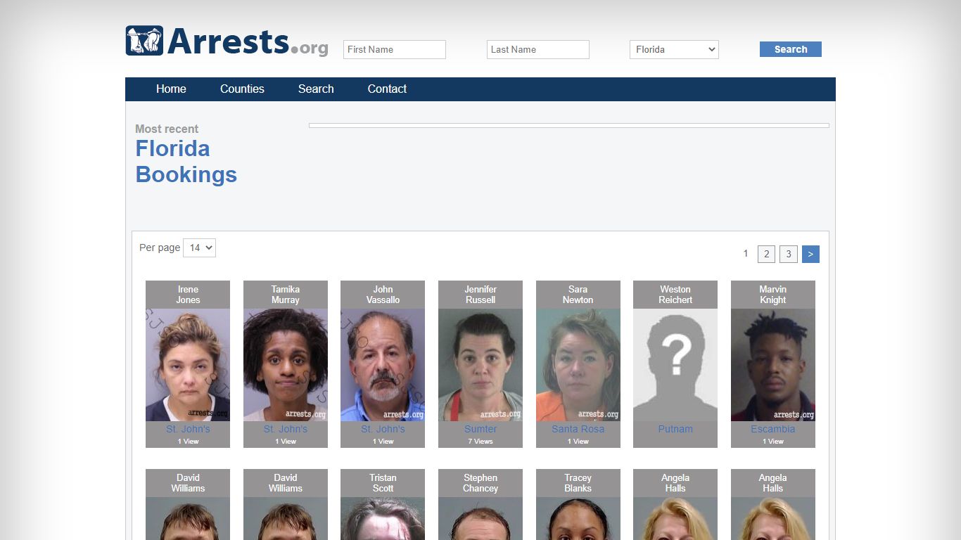 Search Florida Florida Jail Arrest Records